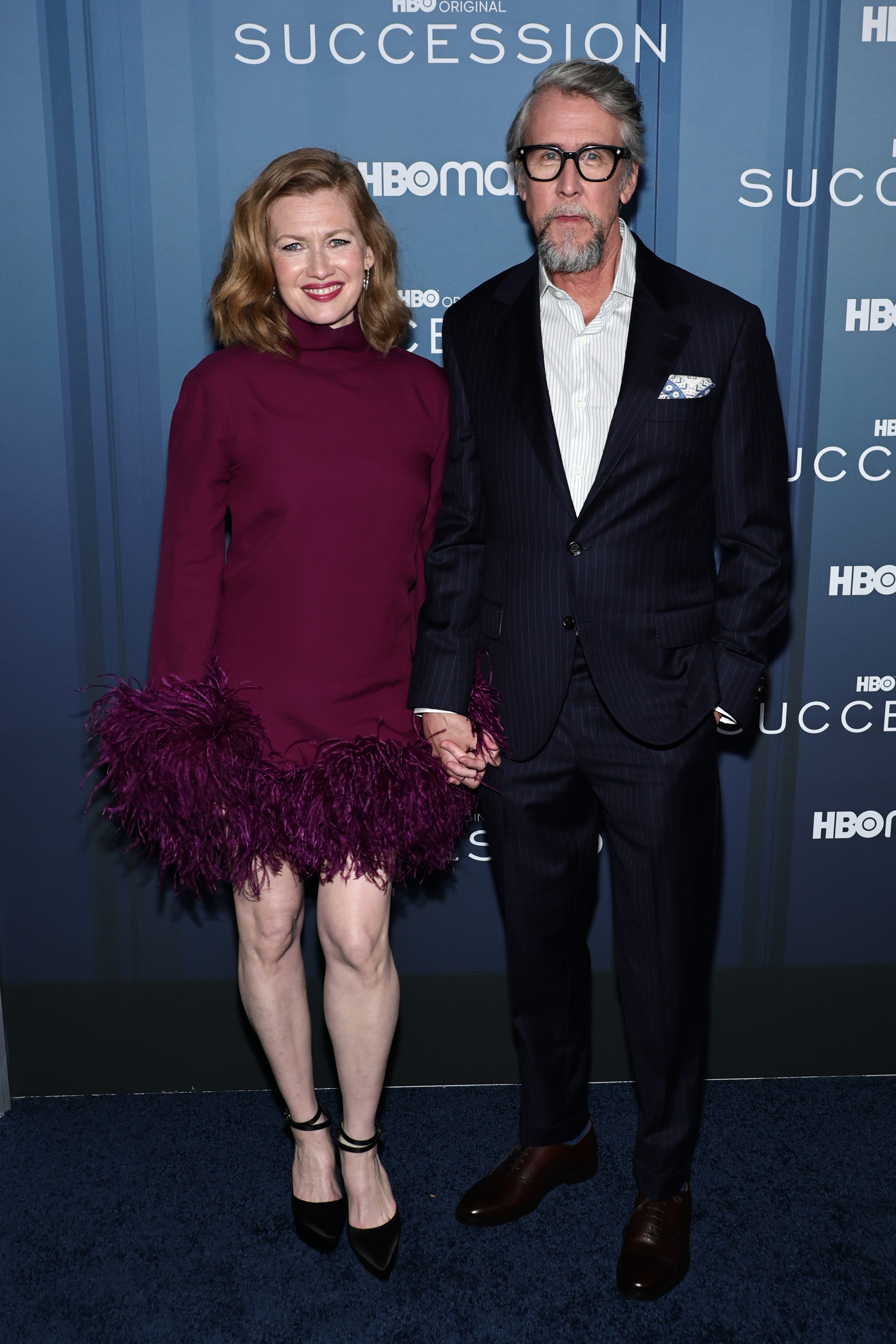 Mireille Enos and Alan Ruck at the Season 4 premiere of HBO's "Succession" at Lincoln Center in New York City, on March 20, 2023 | Source: Getty Images