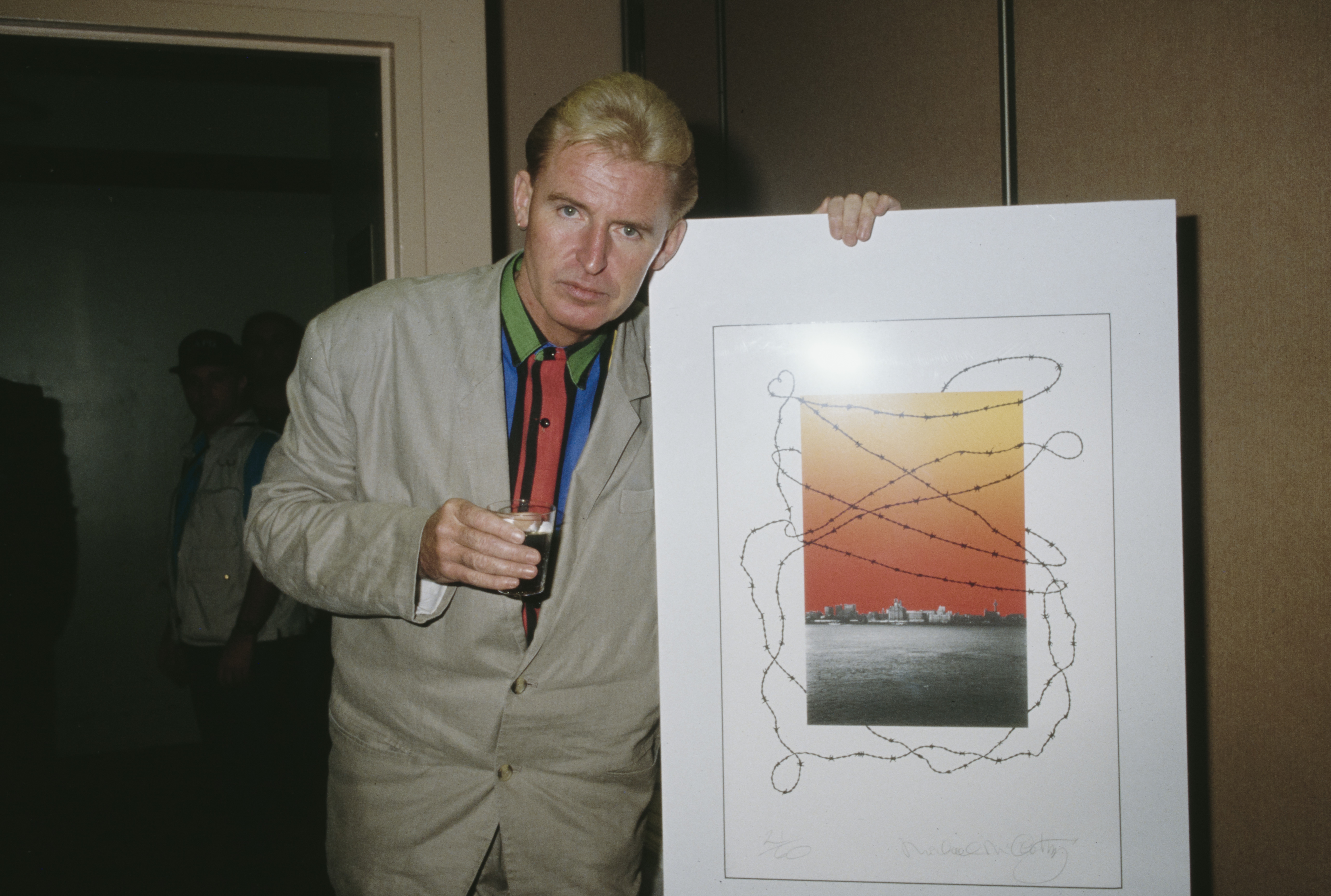 Michael McCartney during a publicity event for his photography and artwork, circa 1990 | Source: Getty Images