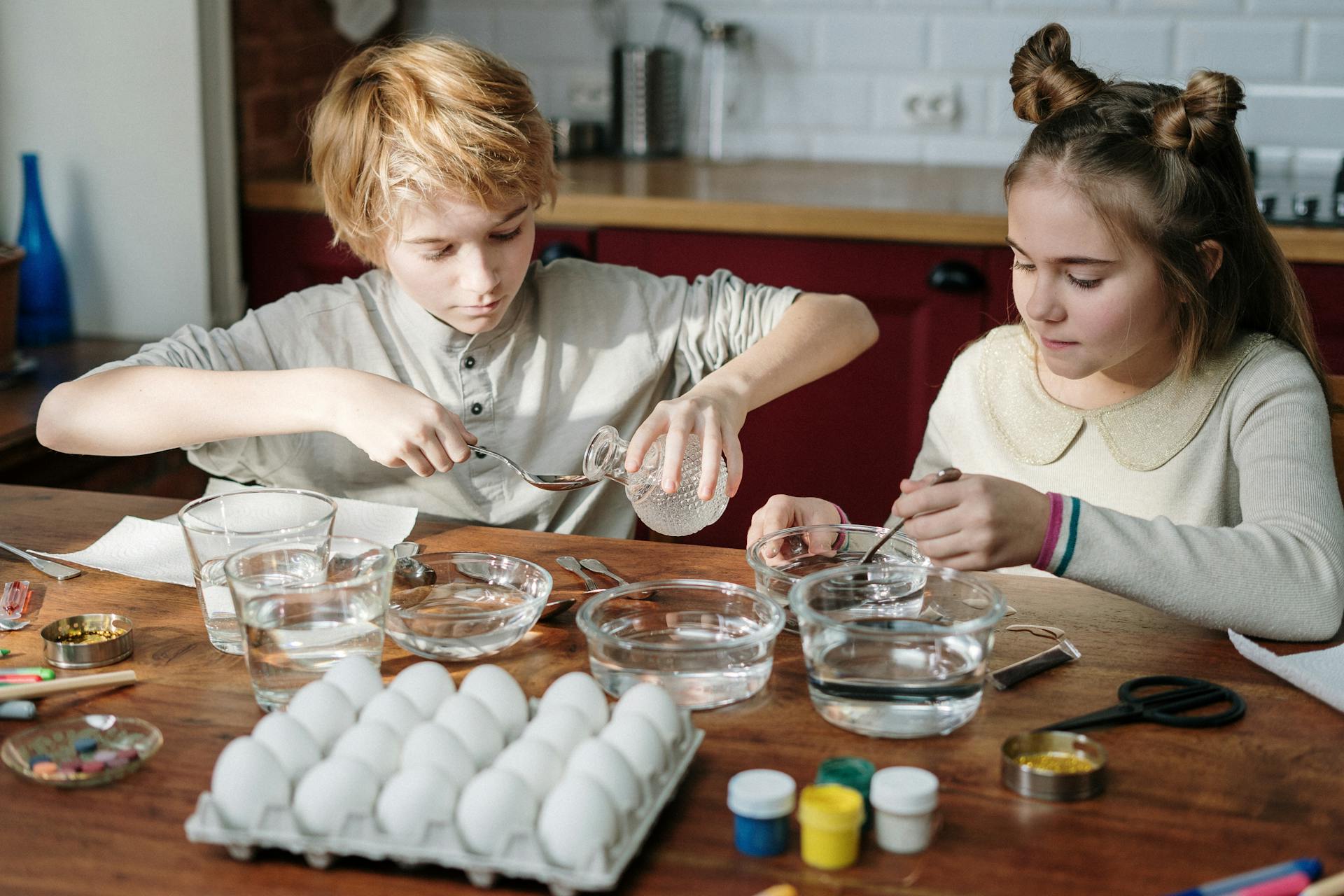 Boy doing a project with classmate | Source: Pexels