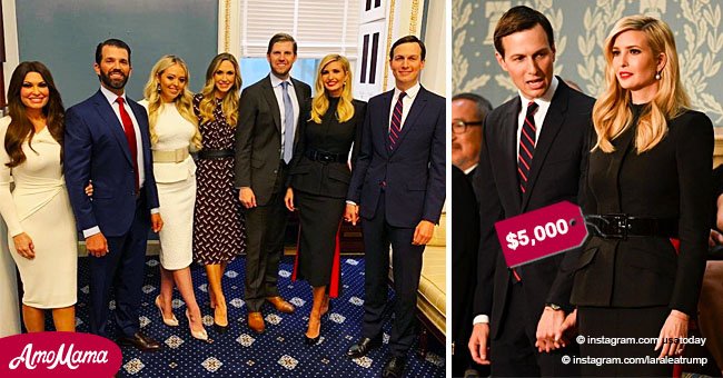  'Team Trump' kids, with Ivanka in military dress, look encouraging in photos taken before SOTU