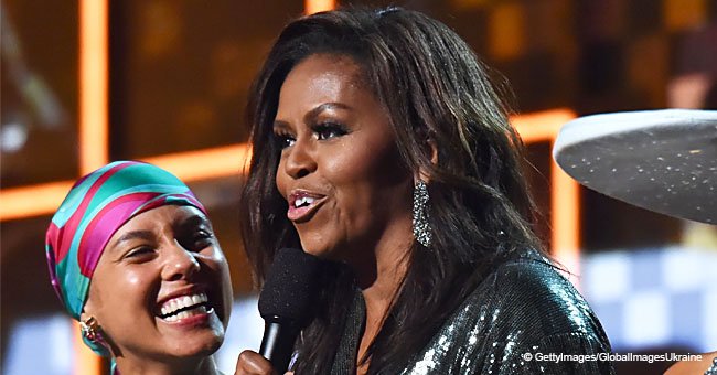 Michelle Obama erhält stehende Ovationen für ihre unerwartete Rede bei den Grammy Awards 2019