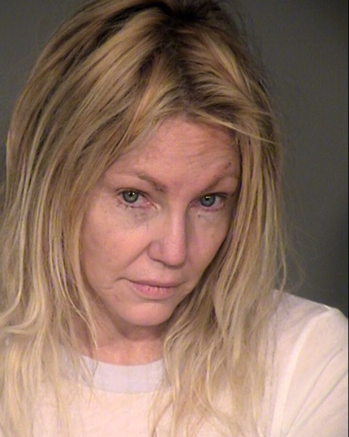 Heather Locklear in a police booking photo. | Source: Getty Images