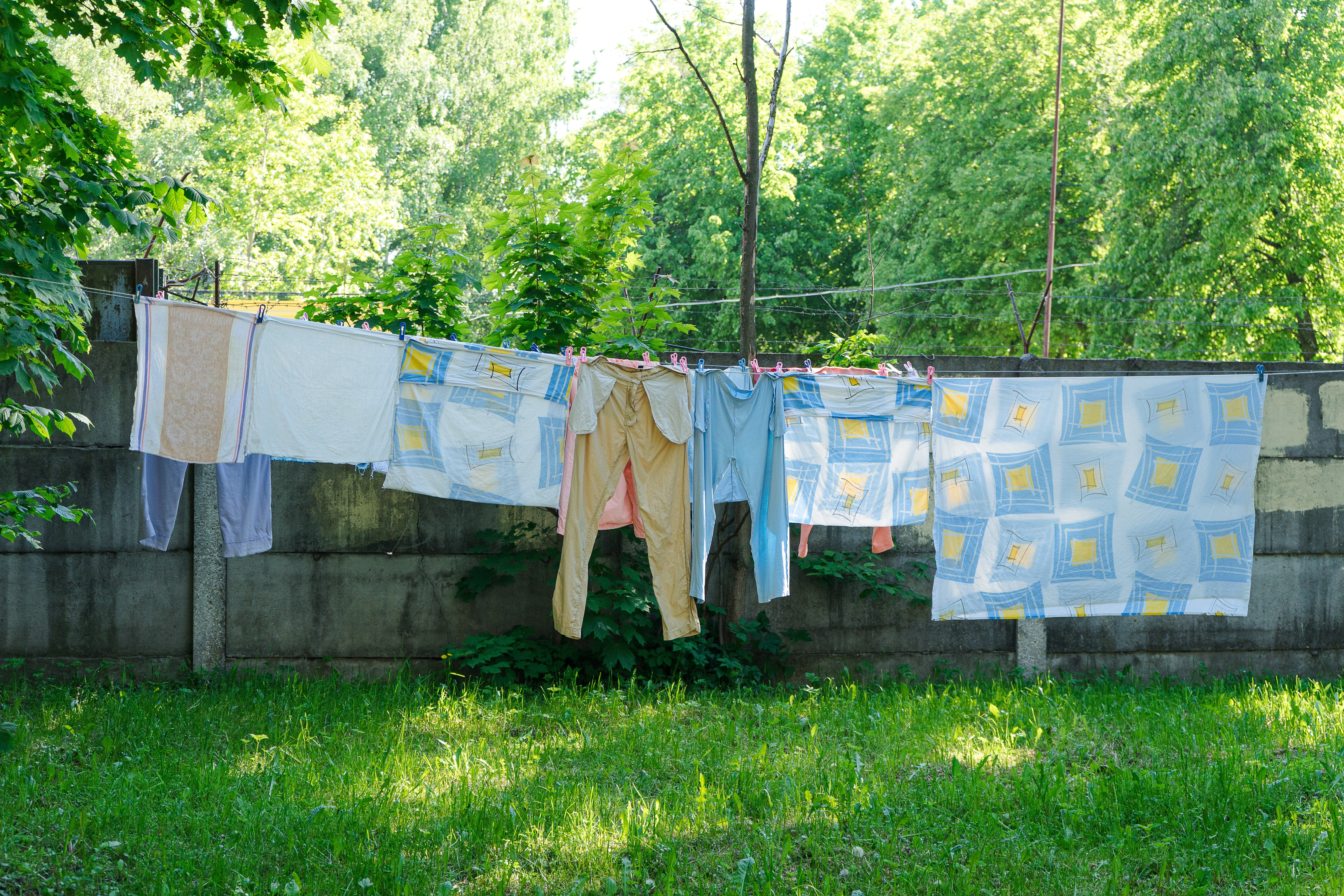 Agnes' clothes were drying in the backyard when Michael went to her house. | Source: Pexels
