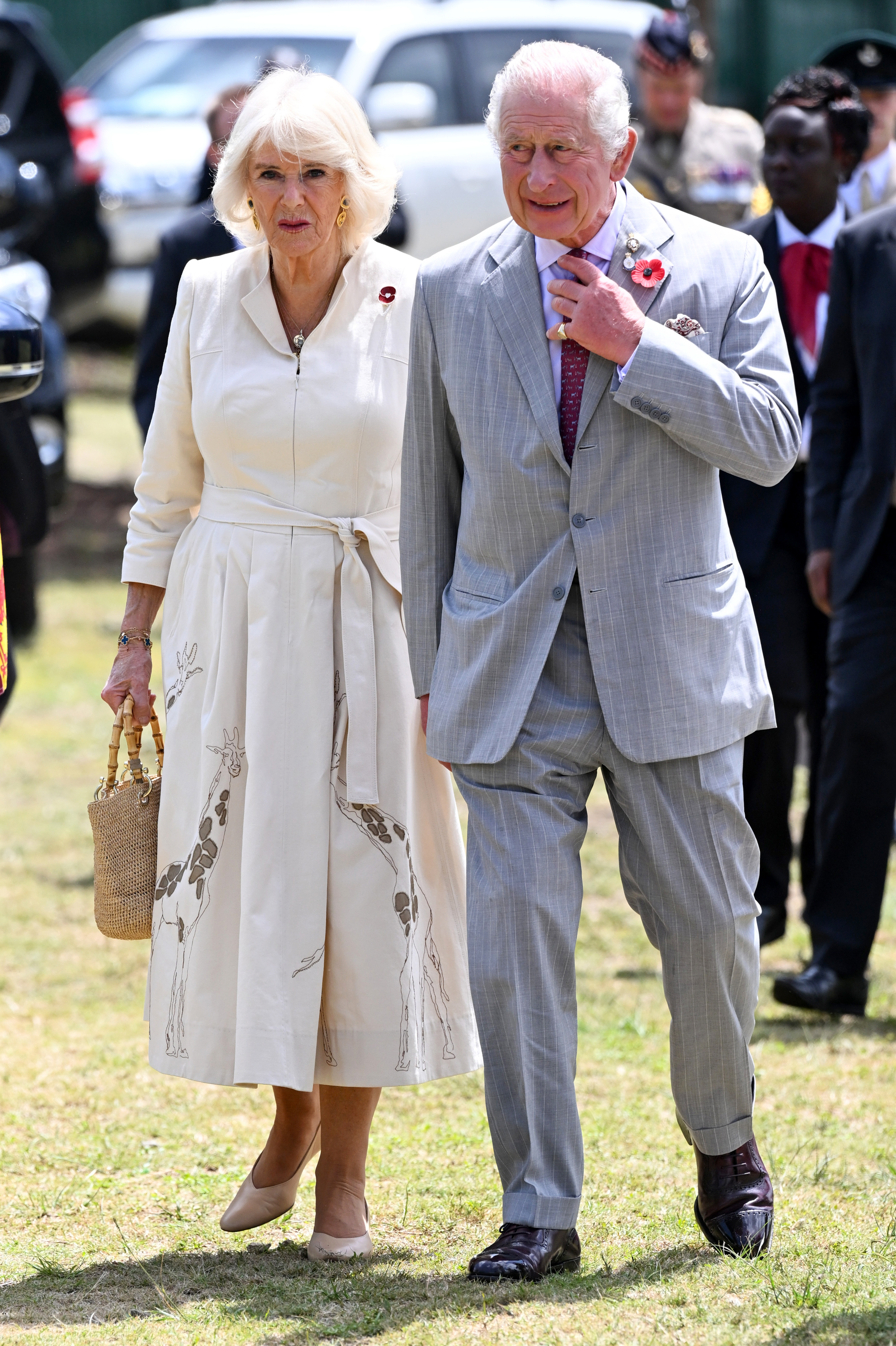 King Charles III and Queen Camilla during a visit at the Commonwealth War Graves Commission cemetery on November 1, 2023 in Nairobi, Kenya | Source: Getty Images
