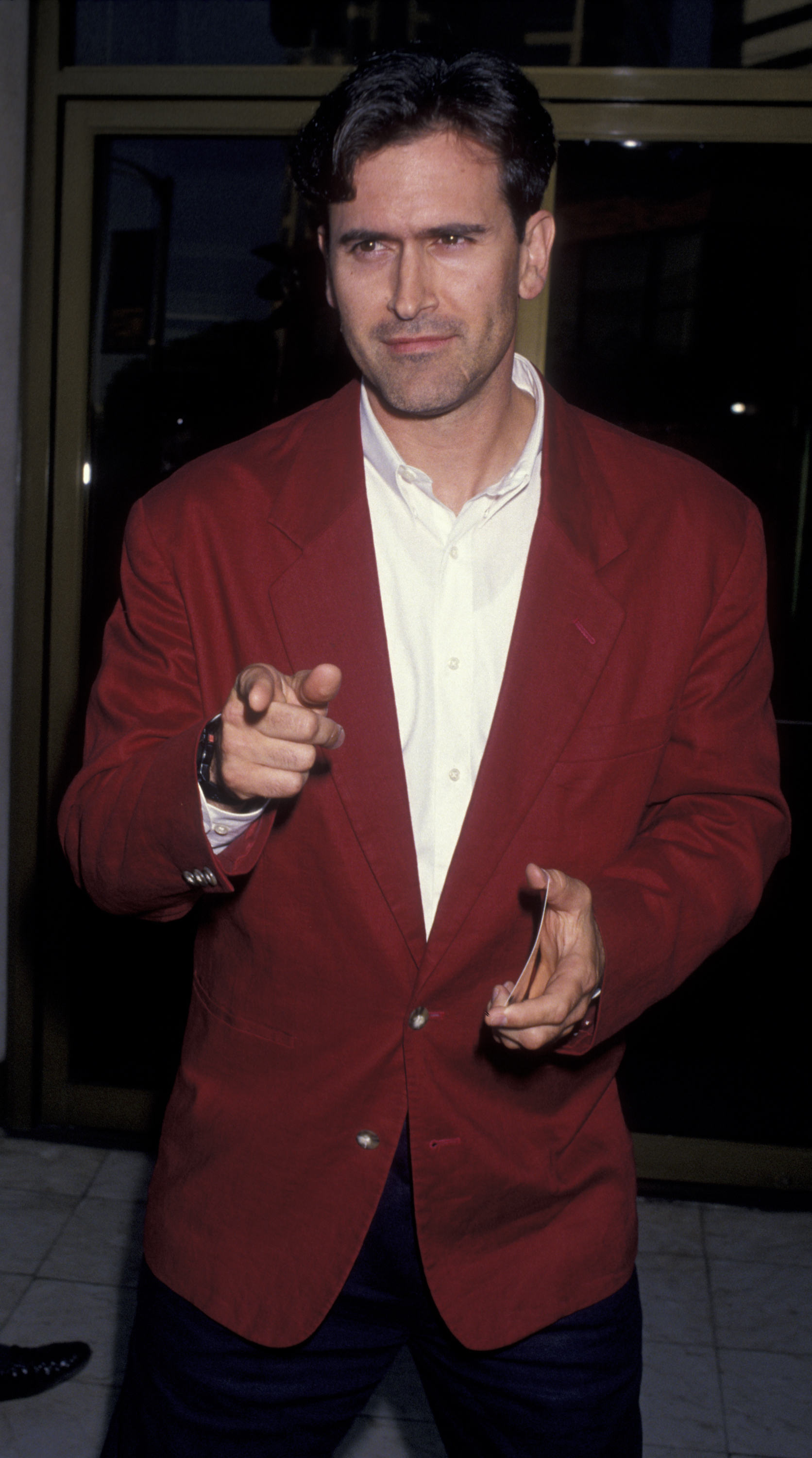 Bruce Campbell attends the premiere of "Blown Away" in Westwood, California, on June 28, 1994 | Source: Getty Images