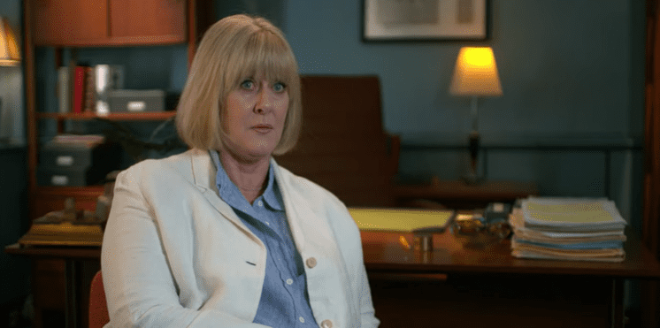 Sarah Lancashire talking about "Julia" for HBO Max's YouTube page in April 2022. | Source: YouTube/HBO Max