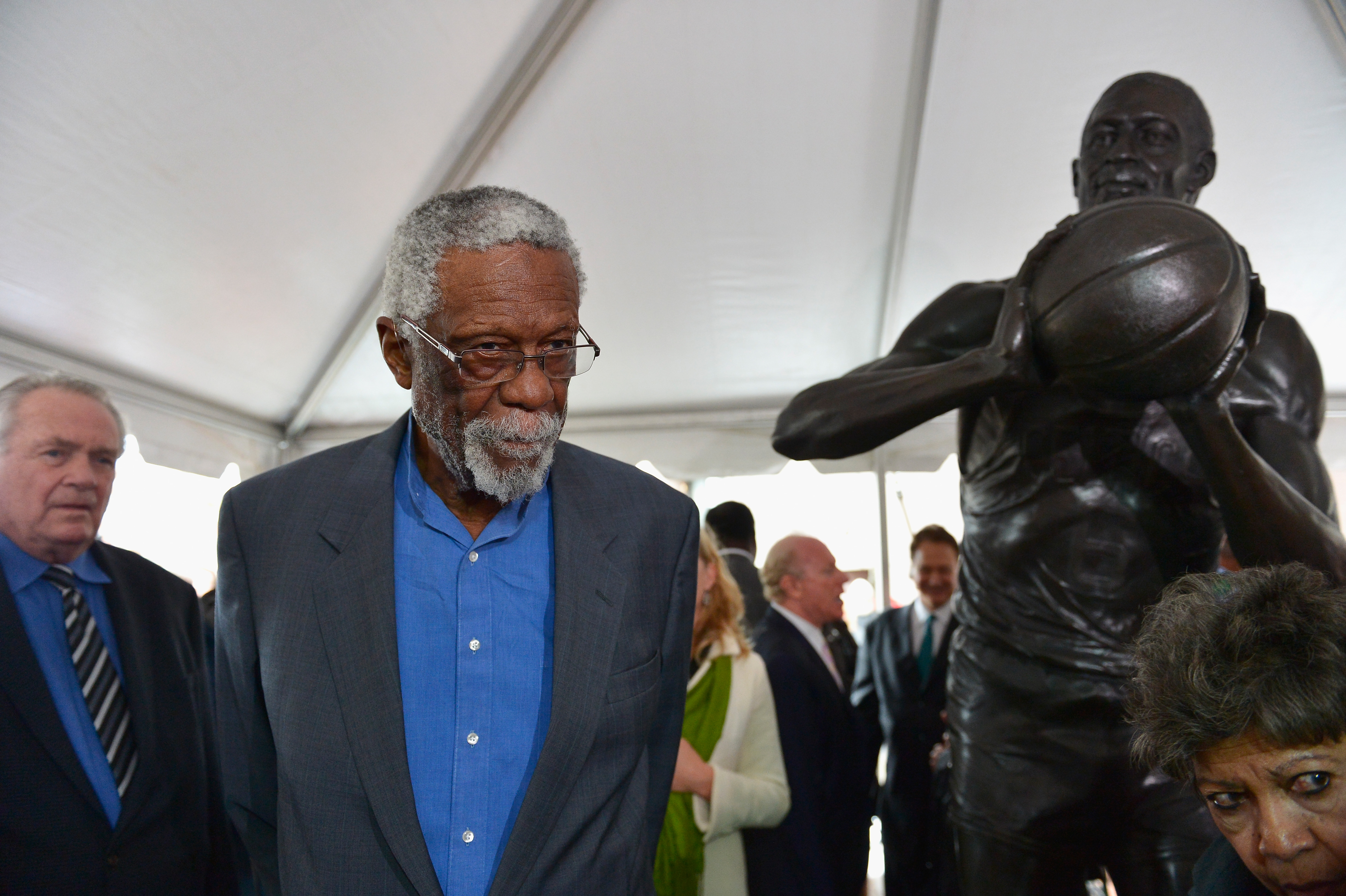 Bill Russell attends the statue unveiling in his honor at Boston City Hall Plaza on November 1, 2013, in Boston, Massachusetts. | Source: Getty Images