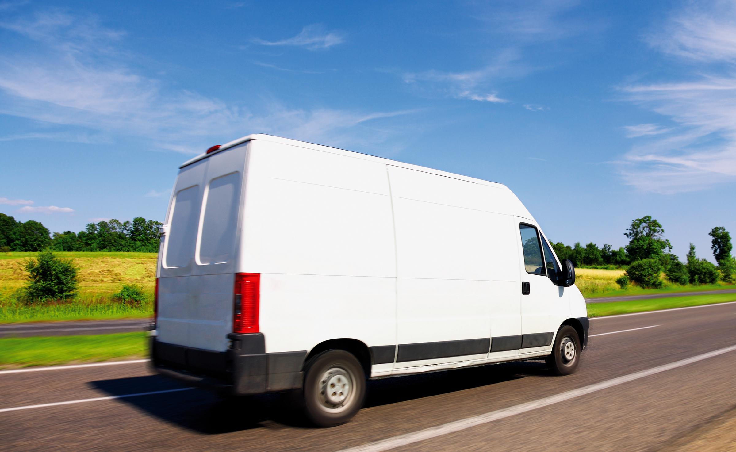 A van seen on a street. | Source: Getty Images