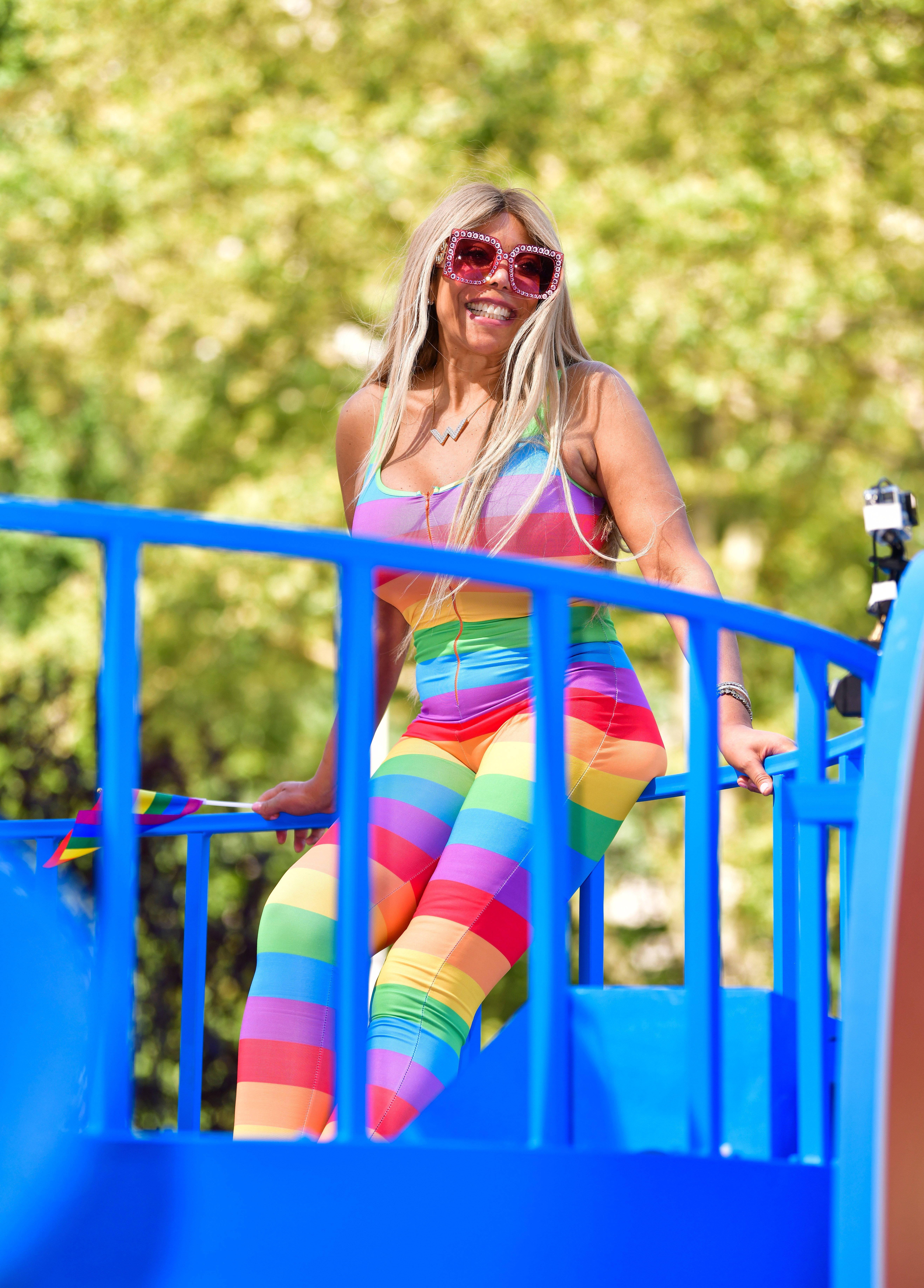 Wendy Williams enjoying her single life at the Pride March in New York this year. | Photo: Getty Images