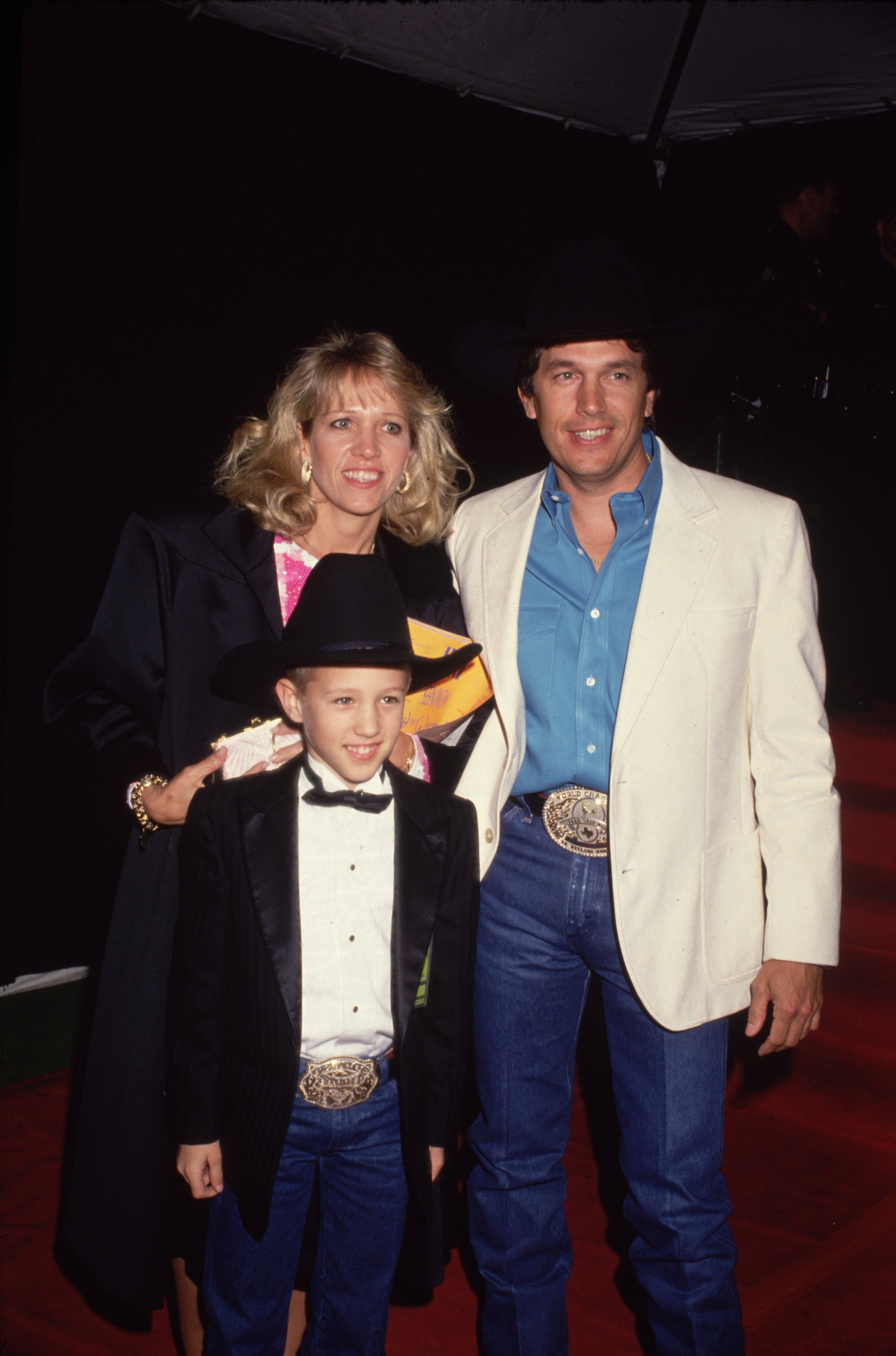 Norma and George Strait with their son, George Jr., circa 1985 | Source: Getty Images