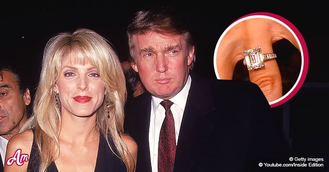 Marla Maples' Engagement Ring from Trump Sold at Auction for $300,000 ...