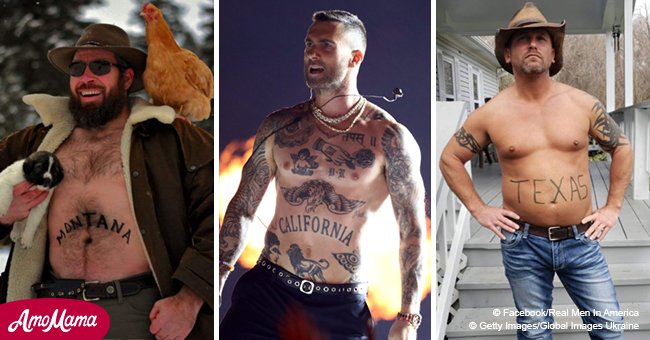 American men mock Adam Levine's bizarre tattoos, and their hilarious photos  are going viral