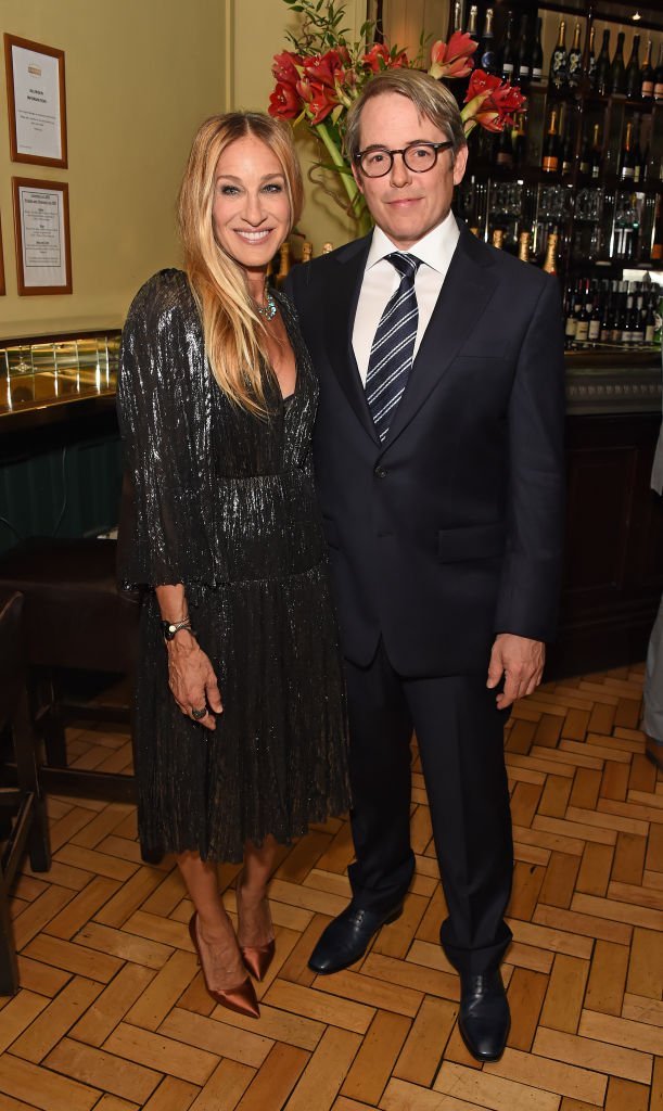 Sarah Jessica Parker (L) and Matthew Broderick attend the press night after party for "The Starry Messenger" at Browns | Photo: Getty Images