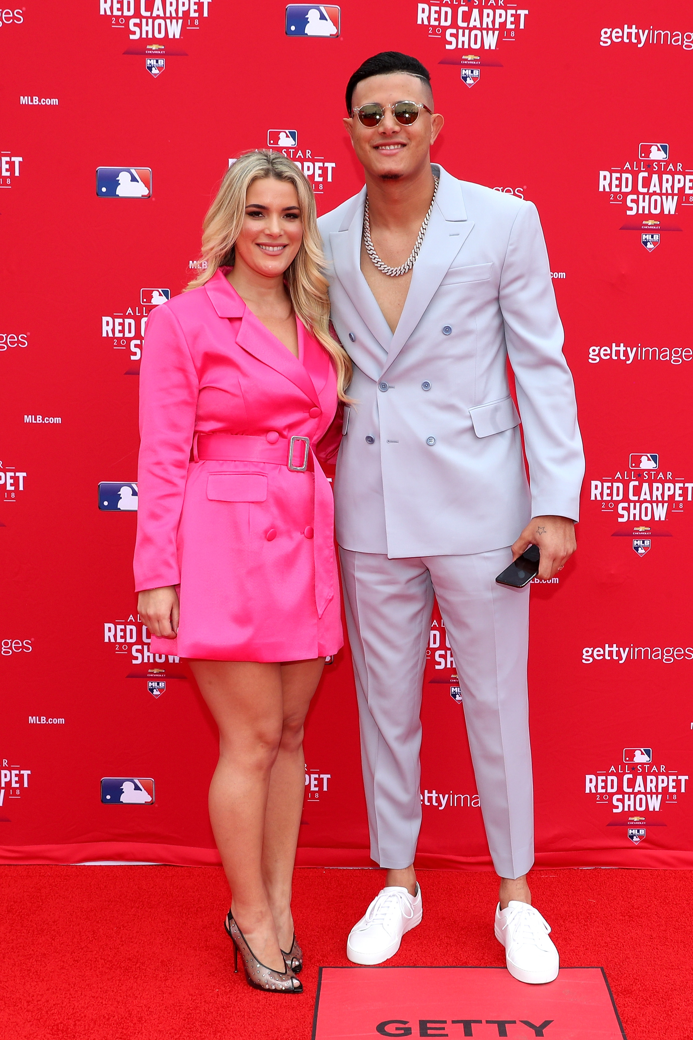 Manny Machado and Yainee Alonso attend the 89th MLB All-Star Game at Nationals Park on July 17, 2018, in Washington, DC. | Source: Getty Images