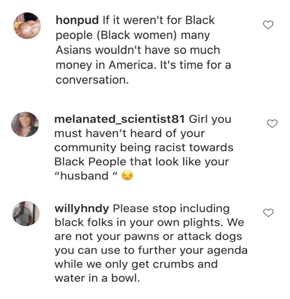 Fans' comments on Jeannie Mai's post. | Source: Instagram/thejeanniemai