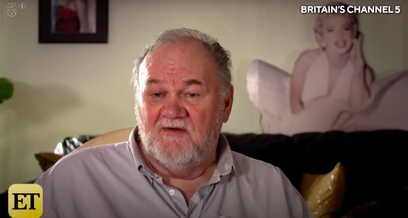 Thomas Markle speaking in a past interview, posted on January 23, 2020 | Source: YouTube/Entertainment Tonight