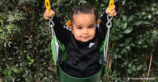 Dream Kardashian is so cute even when she's serious in new pic. She looks so much like her dad.  