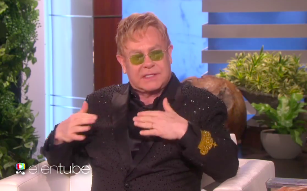 Elton John speaking about his sons during a past interview with Ellen DeGeneres, posted on January 19, 2016. | Source: Facebook/Ellen DeGeneres