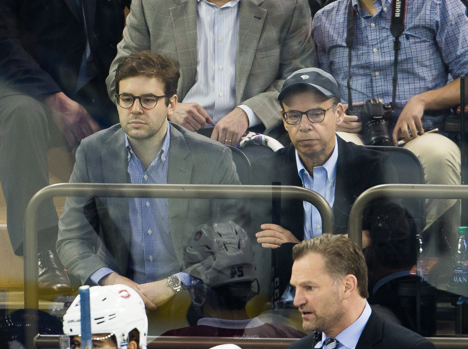 Rick Moranis seen at Madison Square Garden on April 18, 2017 in New York City. | Source: Getty Images