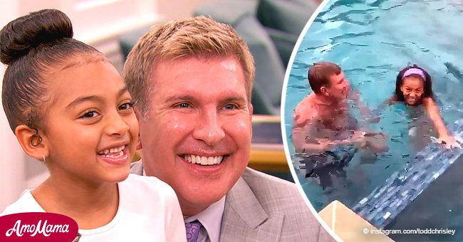 Todd Chrisley Says Granddaughter Chloe Always Gets One Over Him With A Funny Swimming Video