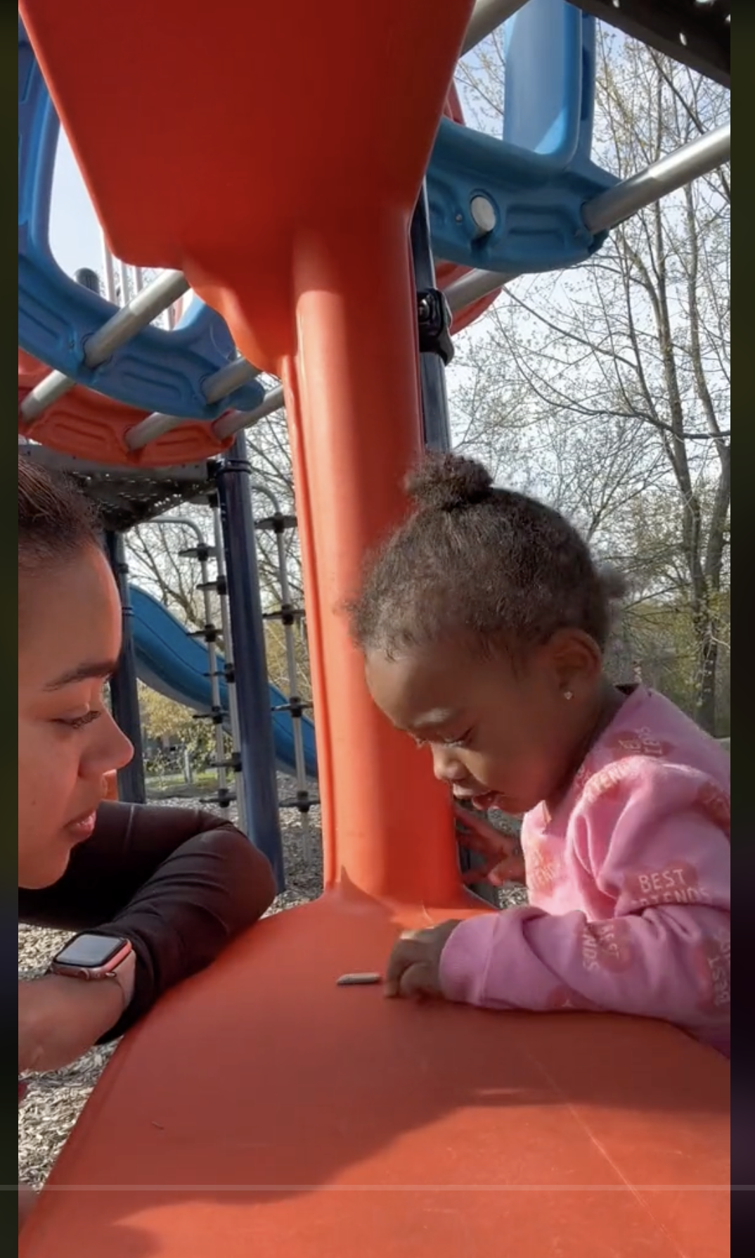 Amber Henry and her daughter Ivy Jai, as seen in a video dated May 10, 2023 | Source: TikTok/amberhenryy