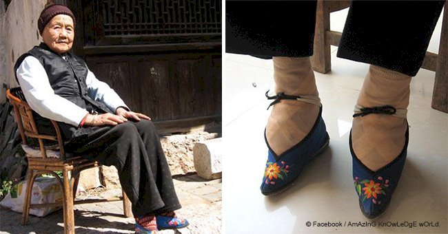 Woman, 86, who had to 'bind her feet' shows what this painful procedure looks like nowadays