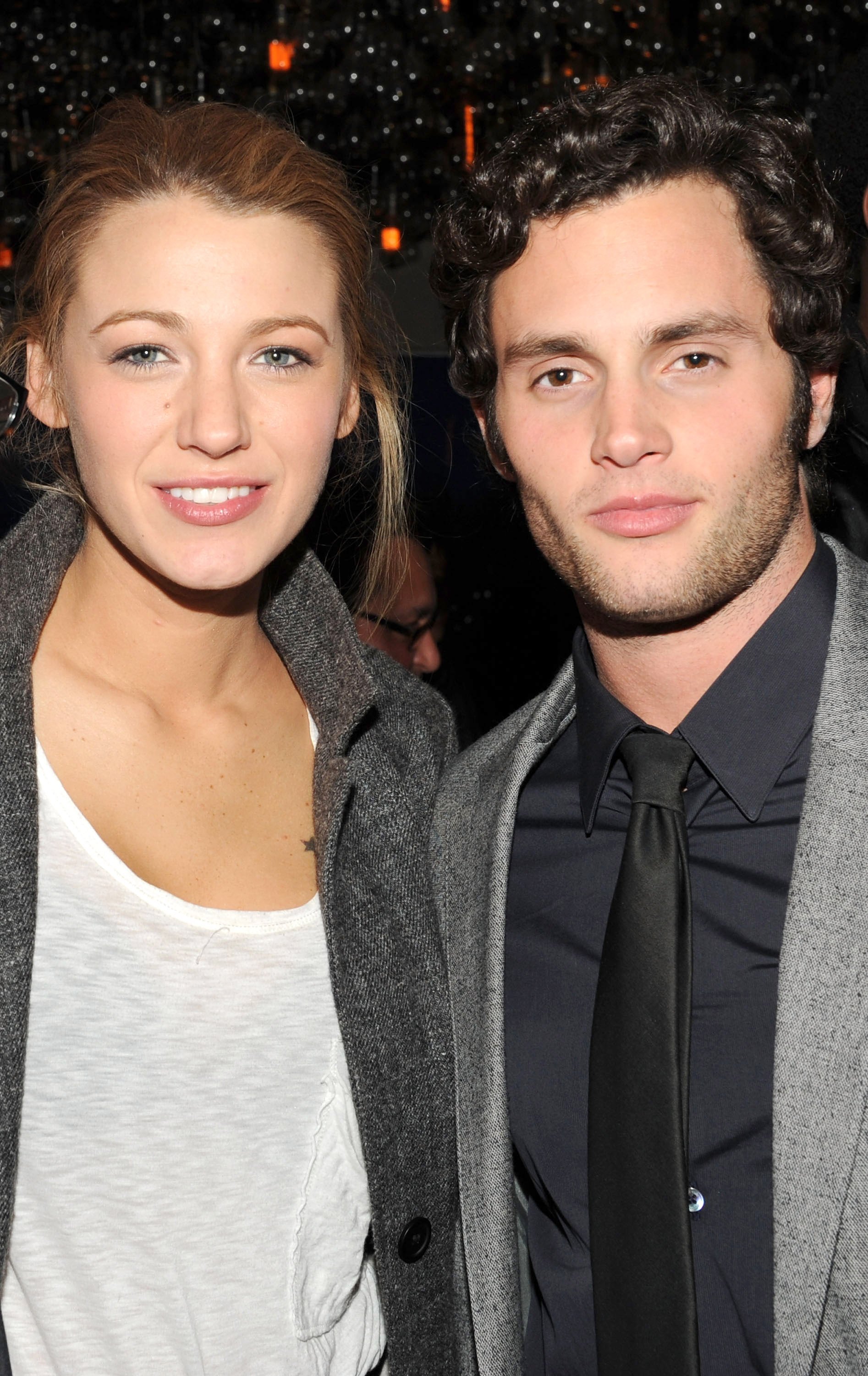 Penn Badgley and Blake Lively at the Gramercy Park Hotel on October 12, 2009 in New York City. | Source: Getty Images