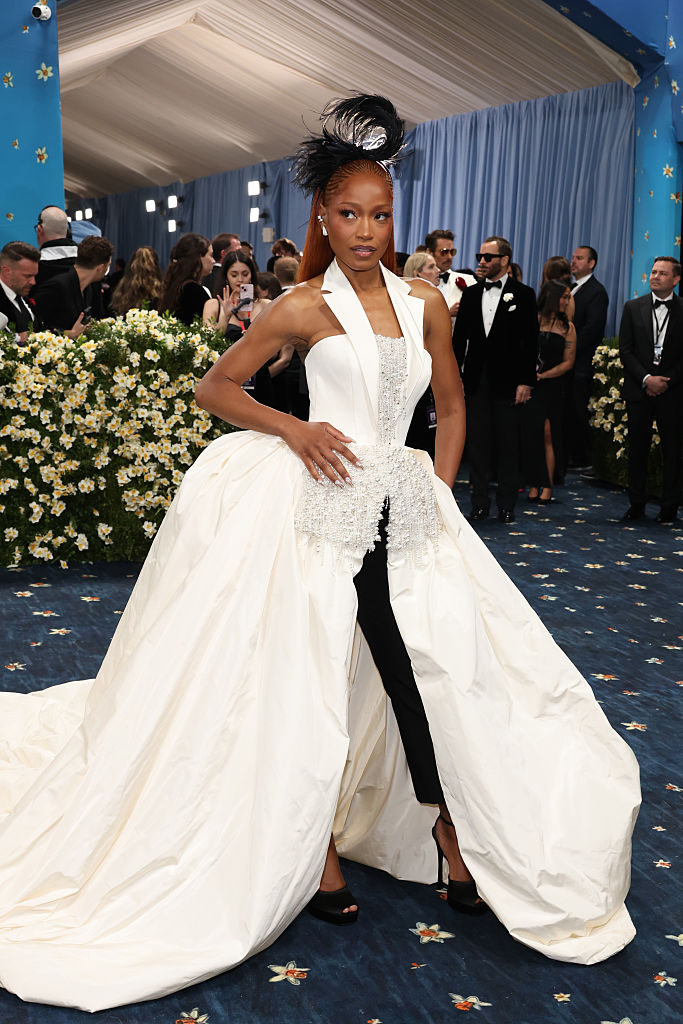 Keke Palmer attends the 2025 Met Gala at the Metropolitan Museum of Art in New York City on May 5, celebrating the theme "Superfine: Tailoring Black Style."