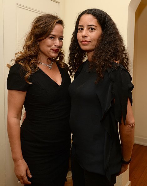 Jade Jagger and Karis Jagger during the launch of Jade Jagger's new fine jewelry collection at Chateau Marmont on April 14, 2016, in Los Angeles, California. | Source: Getty Images.