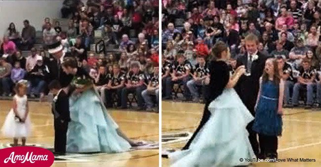 Special needs student watches crowning of homecoming queen and gets a huge surprise