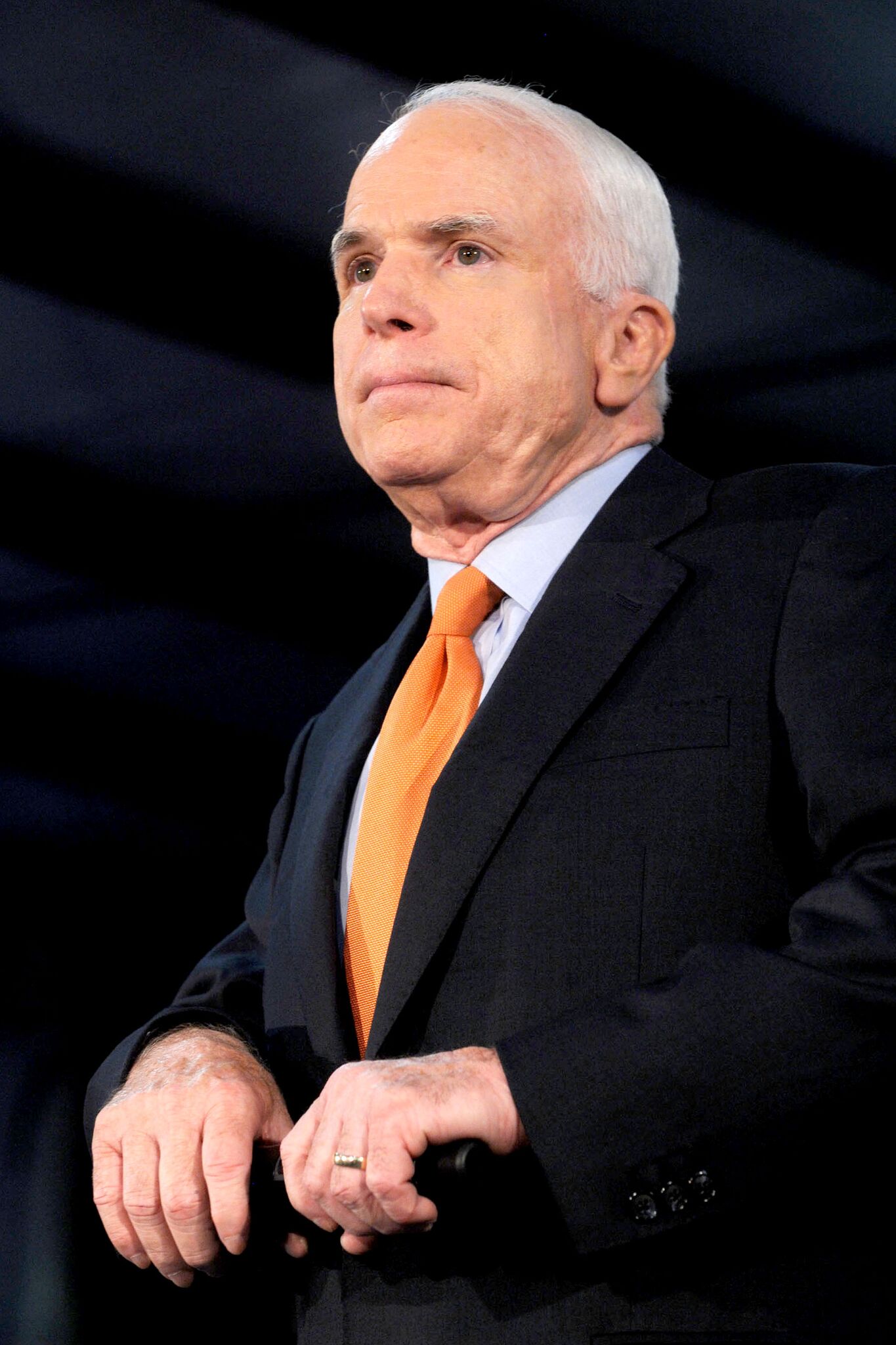 John McCain en la inauguración de un evento de campaña de reunión del ayuntamiento en Pipersville, Pennsylvania | Imagen: Getty Images