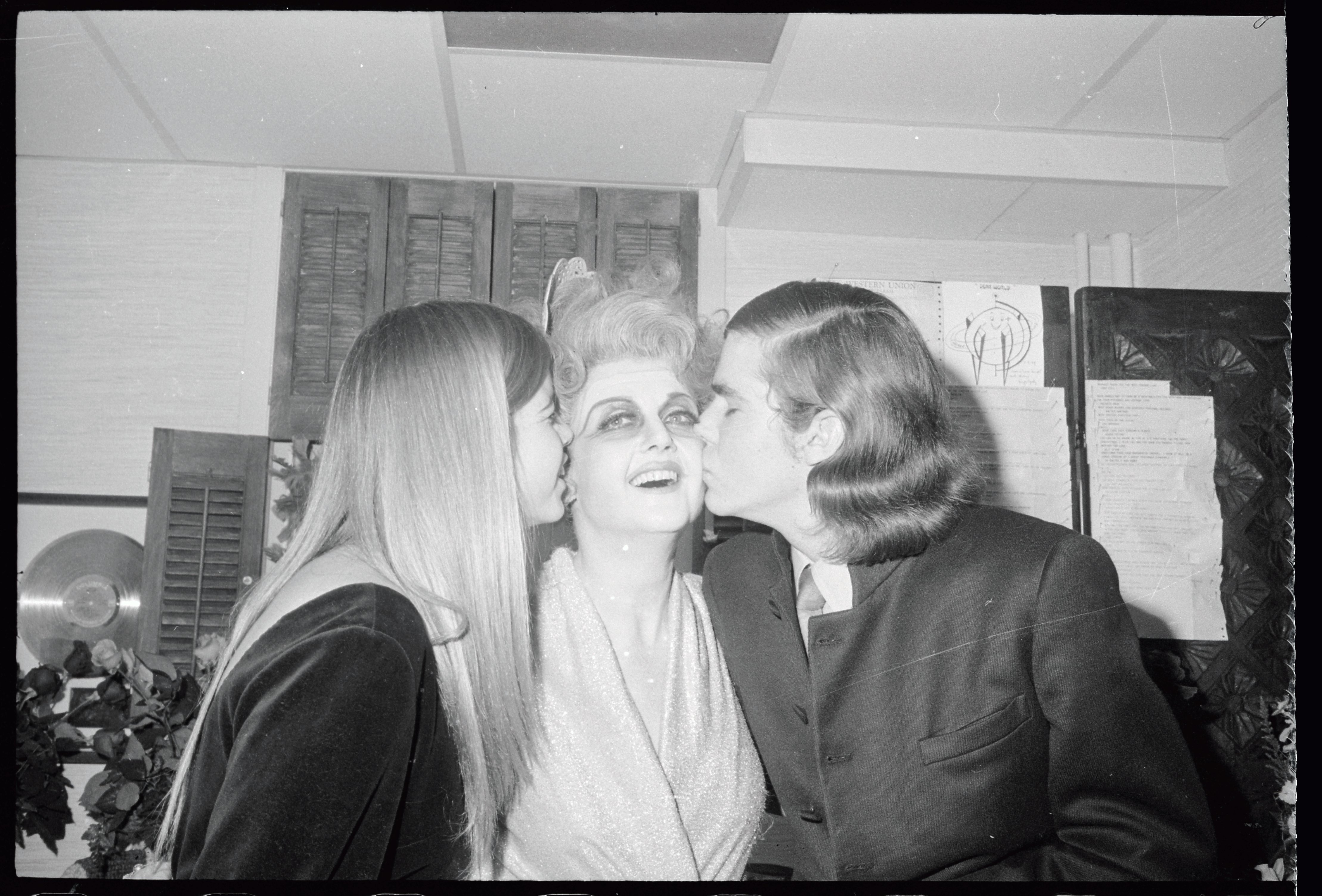 Angela Lansbury pictured with her children, Deidre and Anthony following her opening night performance in "Dear World" at the Mark Hellinger Theatre ┃Source: Getty Images