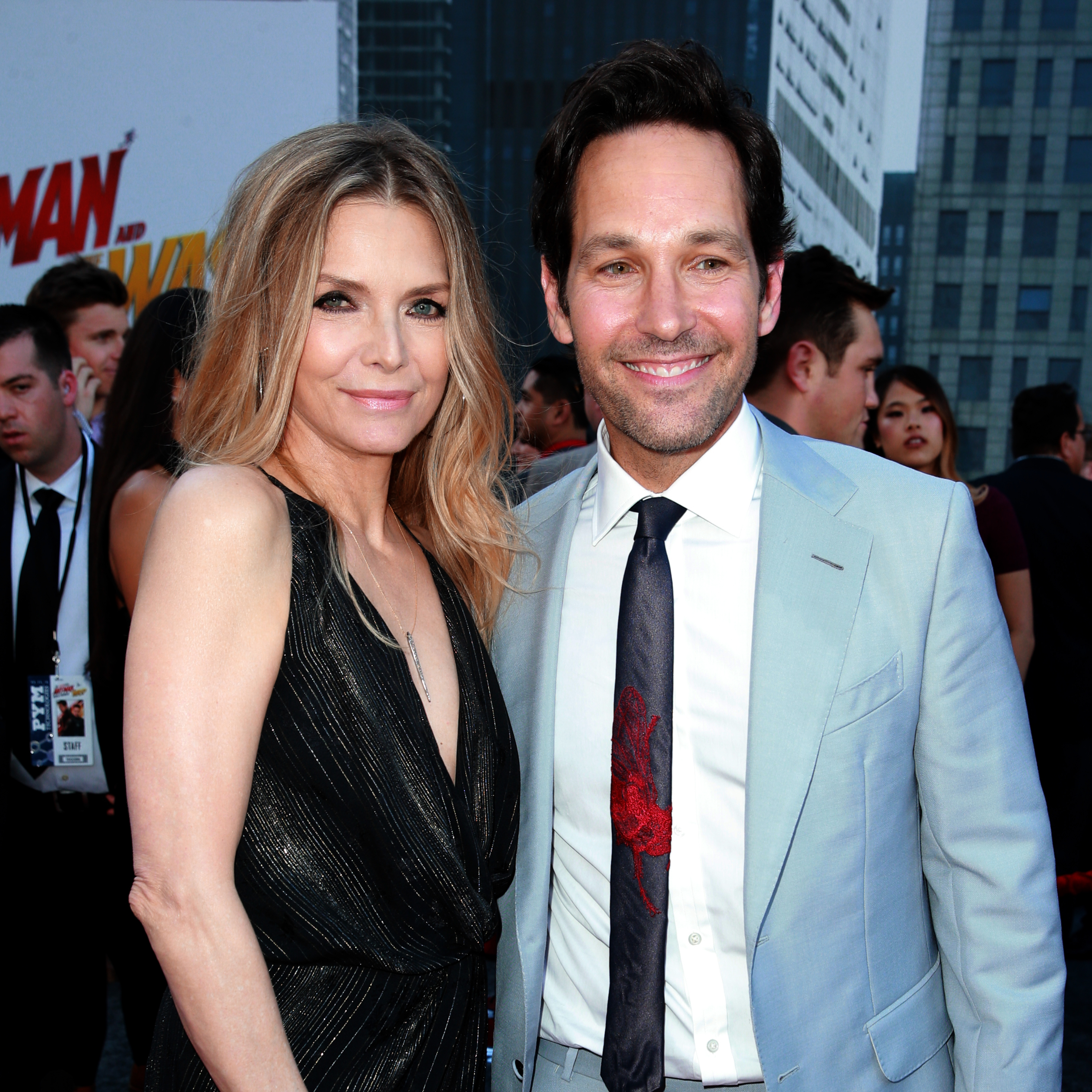 Michelle Pfeiffer and Paul Rudd at the "Ant-Man And The Wasp" premiere in Los Angeles, California, on June 25, 2018. | Source: Getty Images