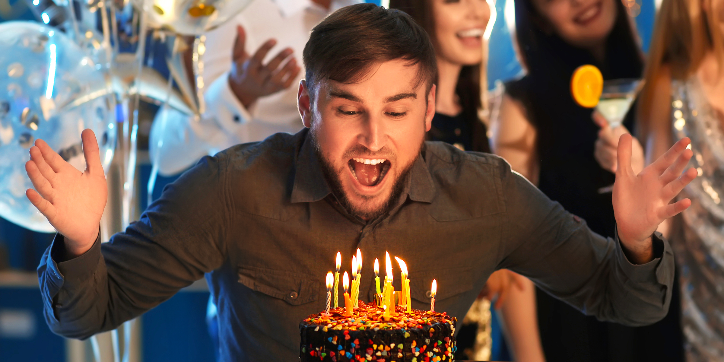 A happy man celebrating birthday | Source: Shutterstock