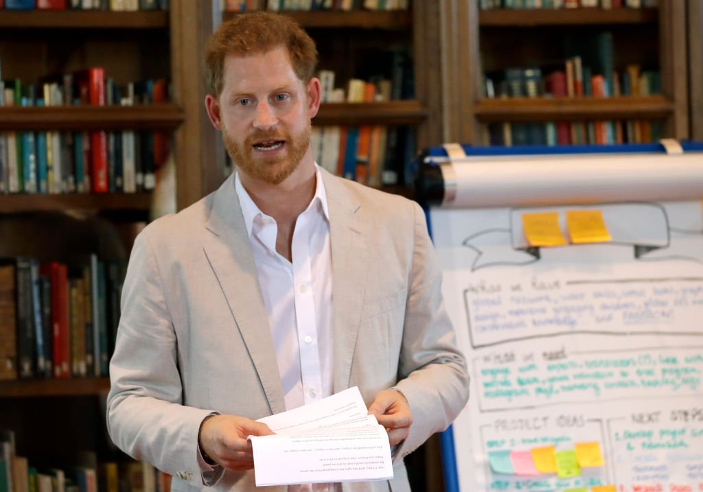 Prince Harry, Duke of Sussex attends Dr. Jane Goodall's Roots & Shoots Global Leadership Meeting at Windsor Castle | Photo: Getty Images