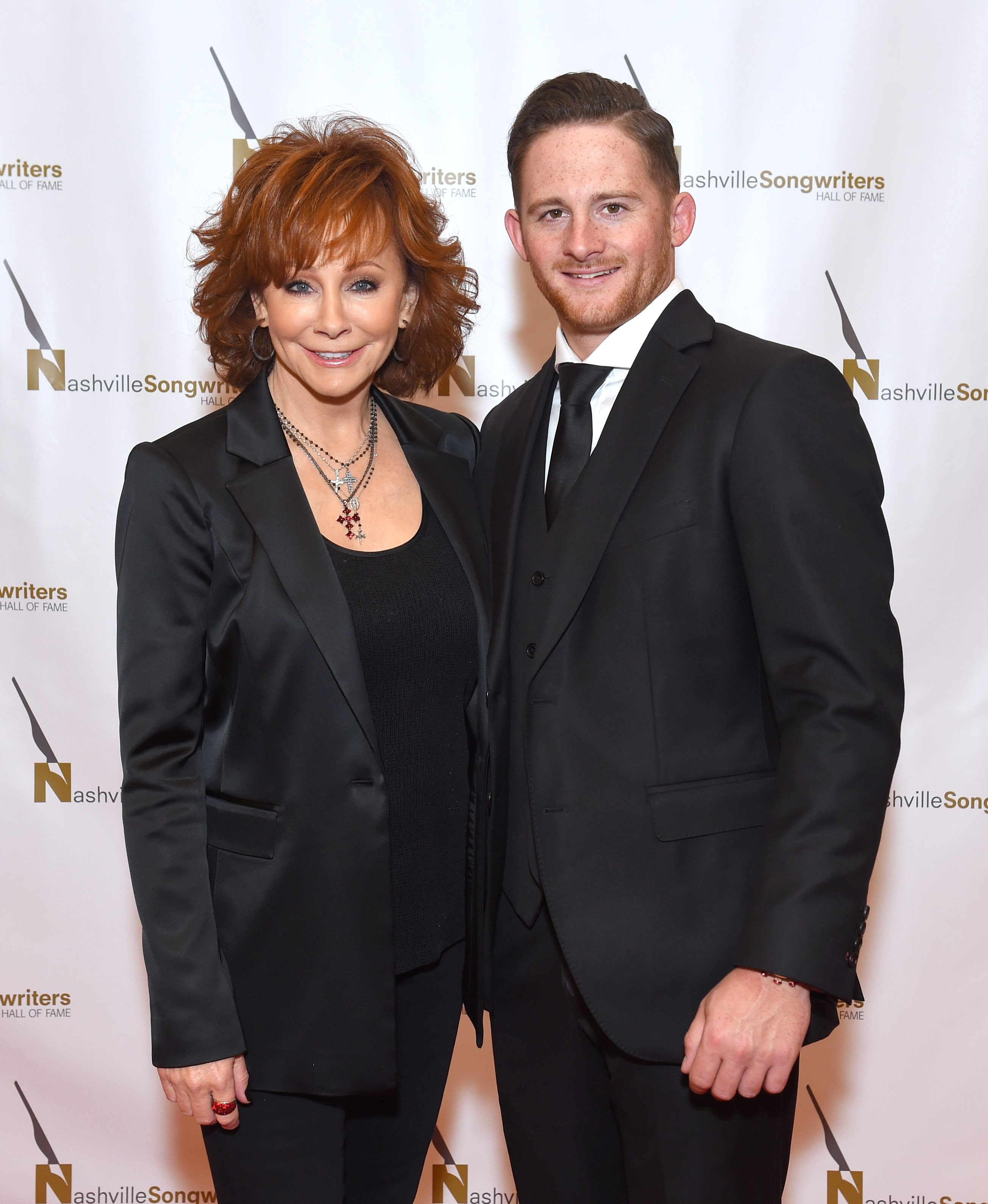 Reba McEntire and her son Shelby Blackstock attend the 2018 Nashville Songwriters Hall Of Fame Gala at Music City Center on October 28, 2018 in Nashville, Tennessee | Source: Getty Images