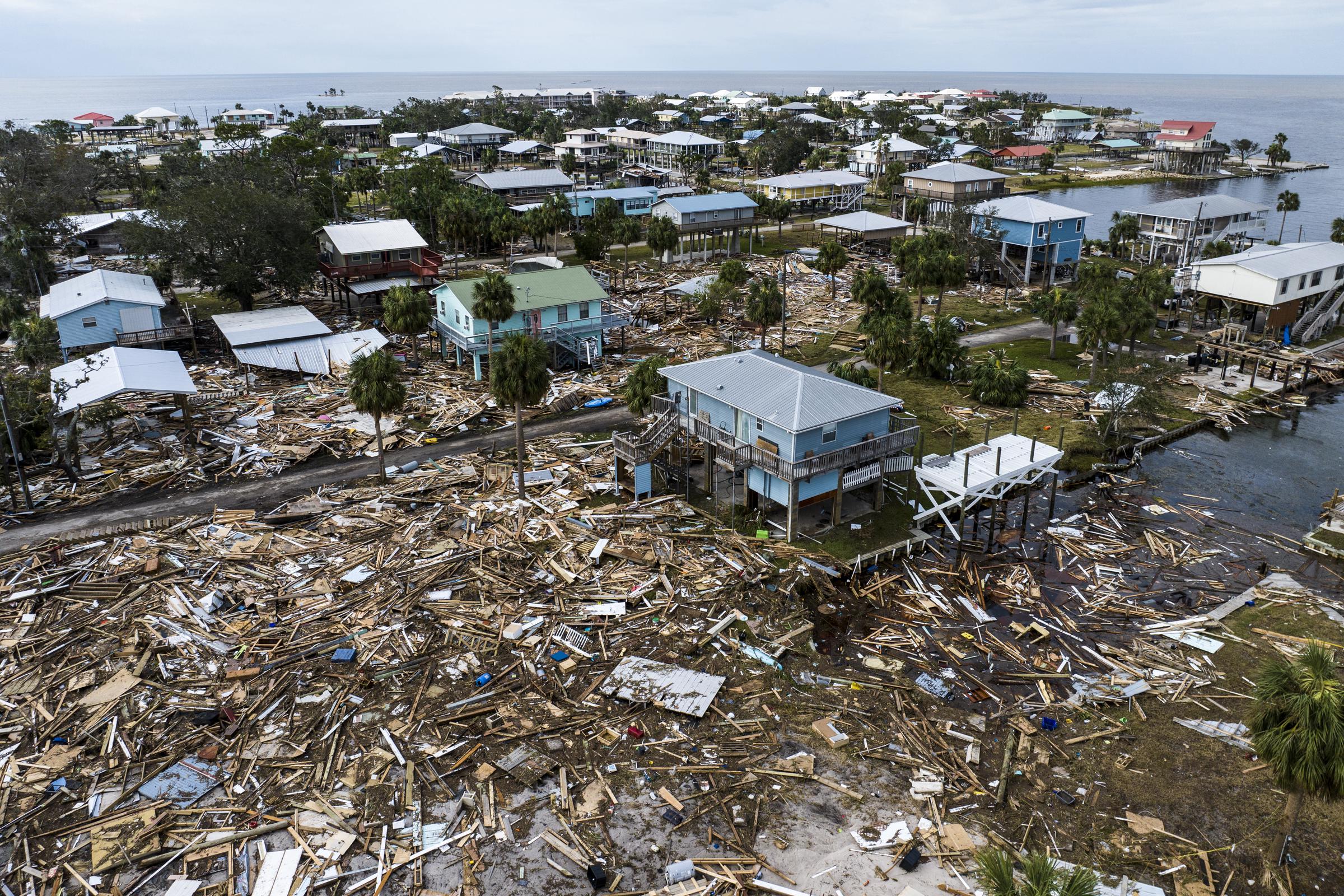 The devastating effects of Hurricane Helene in Horseshoe Beach, Florida on September 28, 2024 | Source: Getty Images