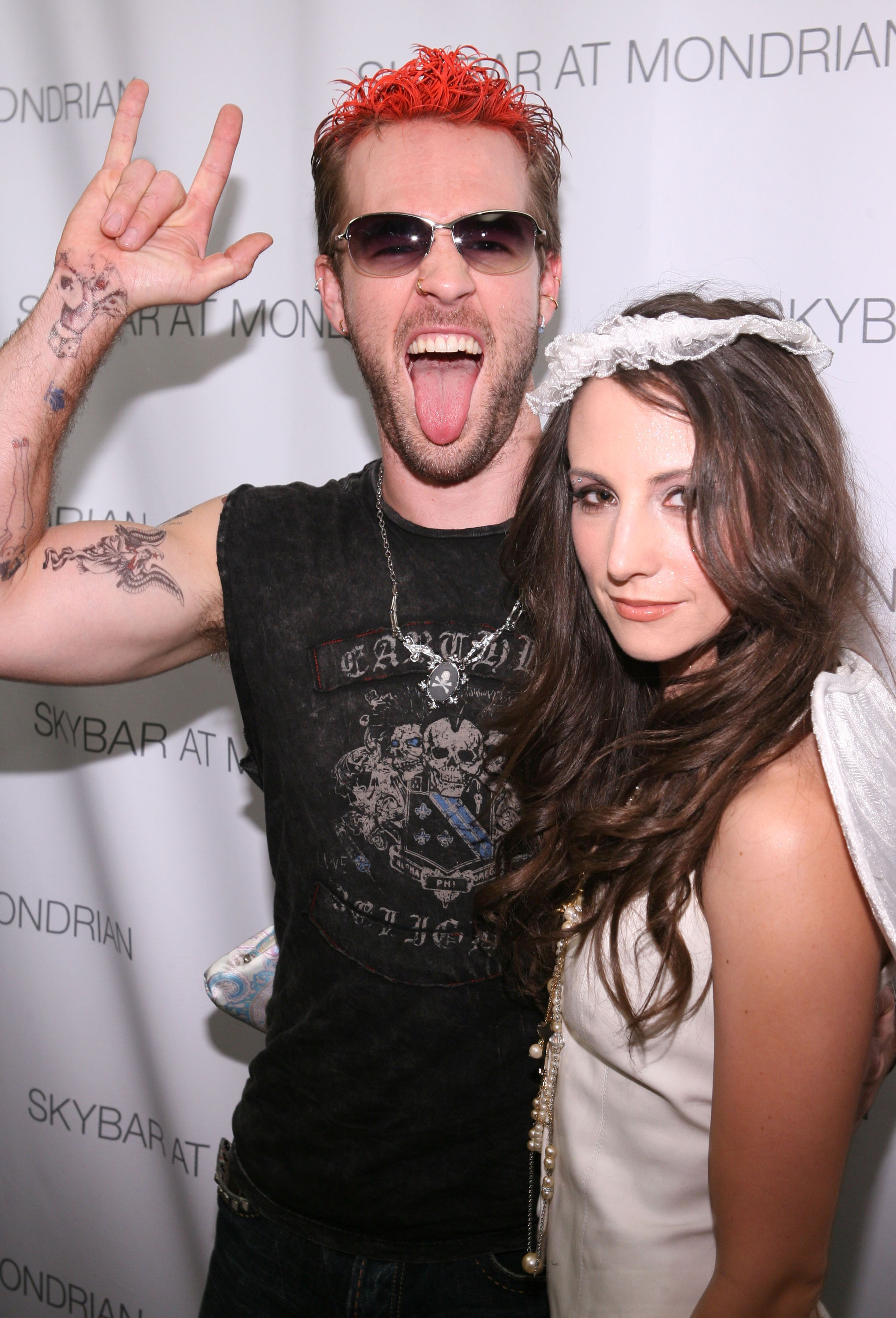 James Van Der Beek and Heather McComb at the Skybar at Mondrian LA Halloween Party in West Hollywood, California on October 31, 2008. | Source: Getty Images