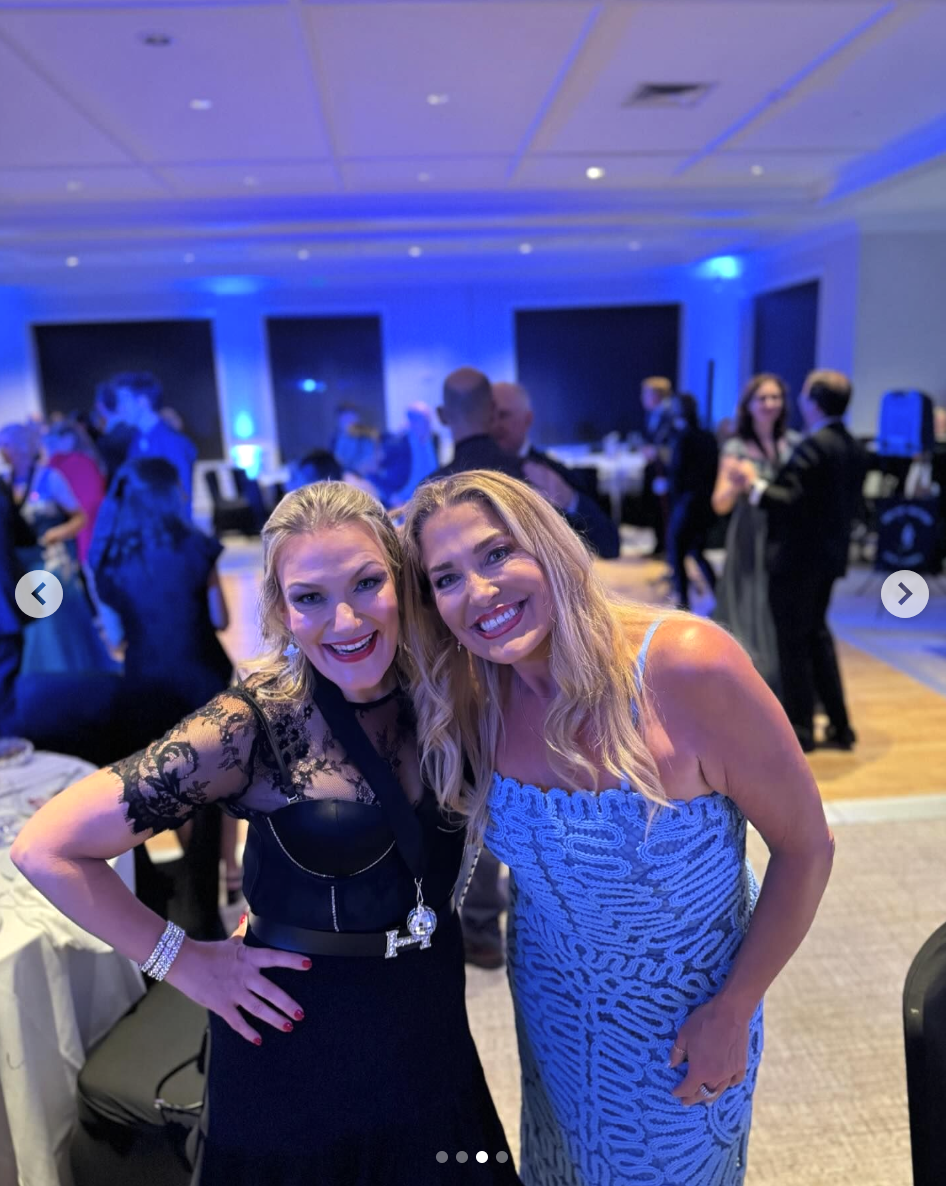 Jeanne Moore pictured with a friend at a charity dance event | Source: Instagram/jeannemoore1001