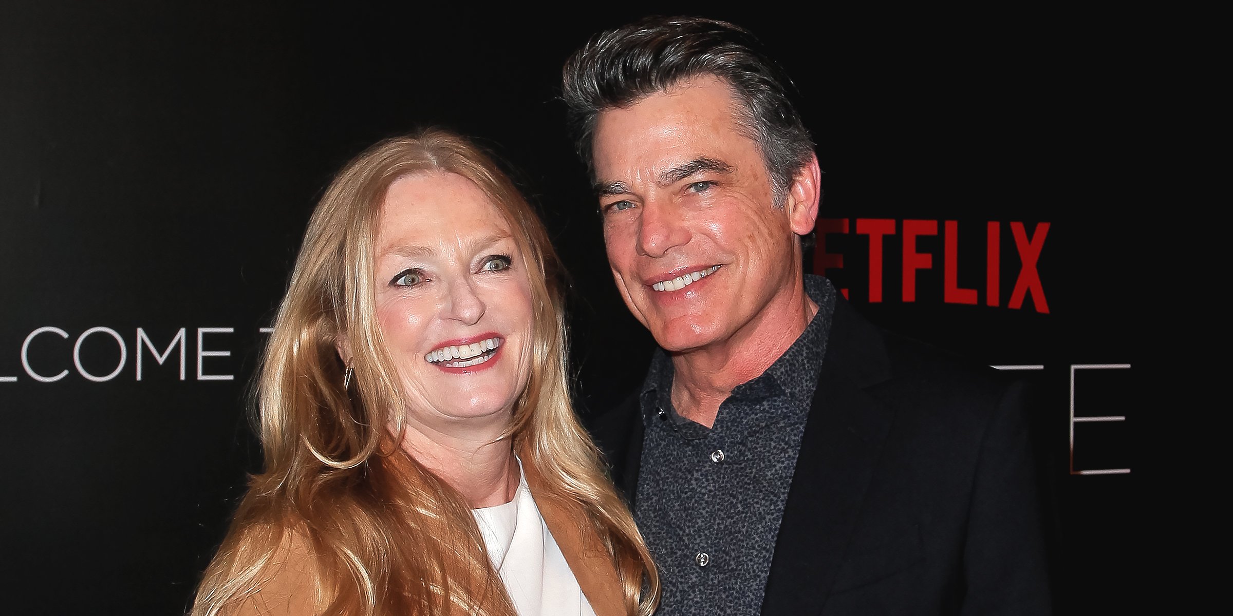 Paula Harwood and Peter Gallagher | Source: Getty Images