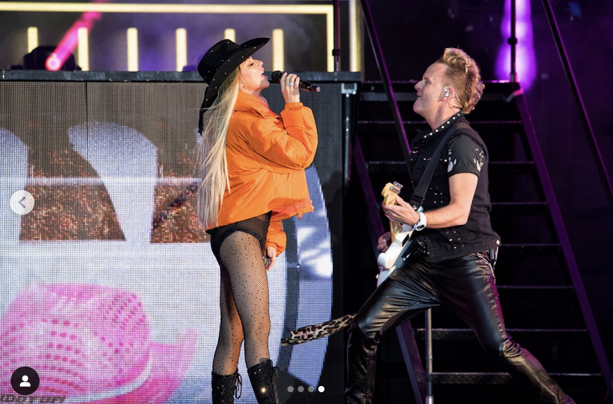 Shania Twain performing on stage at the Lytham Festival, as seen in a photo dated July 6, 2024 | Source: Instagram/mudkissphotos