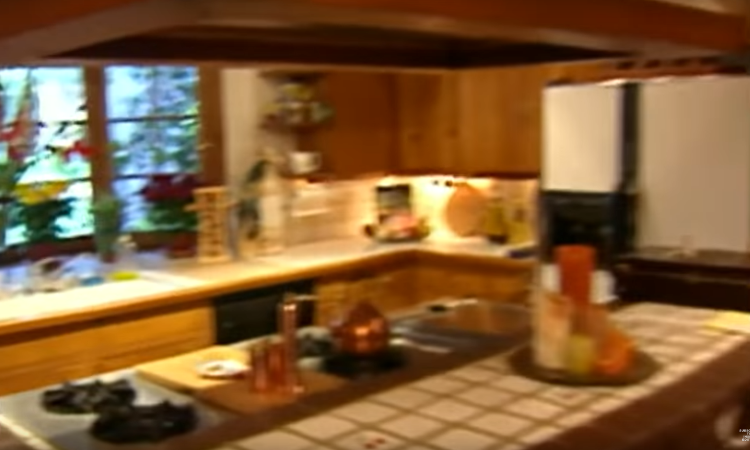 Tha Hartman's kitchen, Los Angeles, 1998 | Source: youtube.com/@InsideEdition