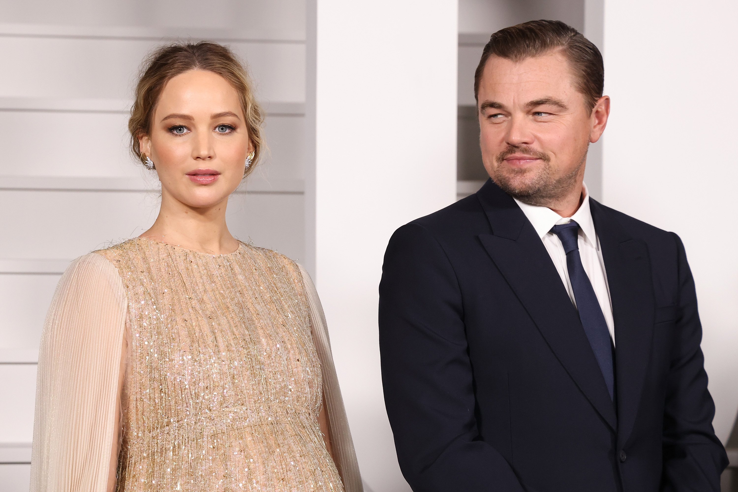 Jennifer Lawrence and Leonardo DiCaprio attend the world premier of Netflix's "Don't Look Up"  in New York | Source: Getty Images