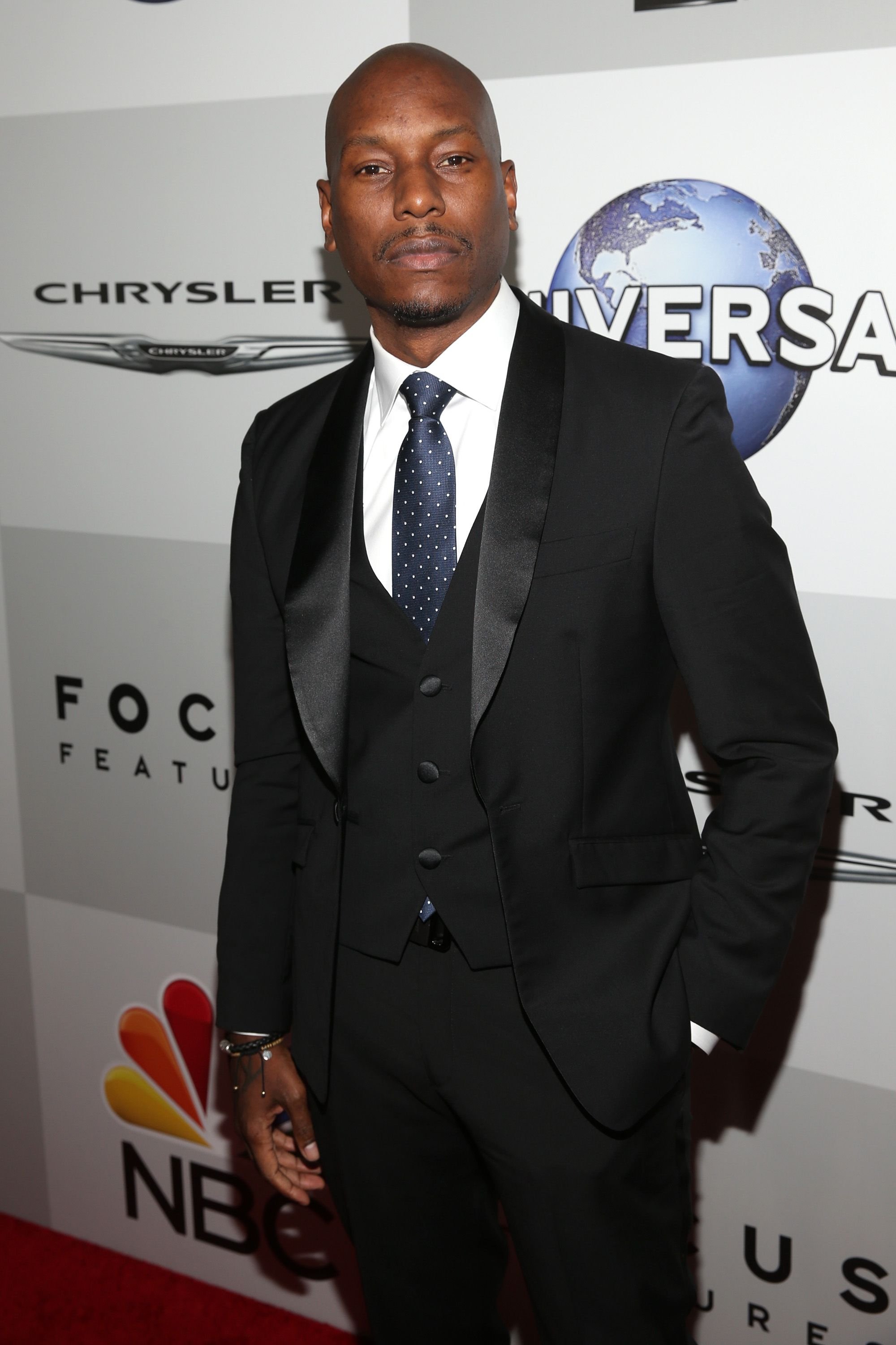 Tyrese Gibson at Universal, NBC, Focus Features, and E! Entertainment Golden Globe Awards After Party on January 10, 2016, in Beverly Hills, California | Photo: Jesse Grant/Getty Images