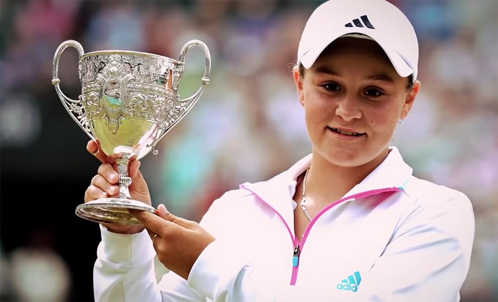 Ashleigh Barty on the WTA feature "My Story" in April 2019. I Image: YouTube/ WTA