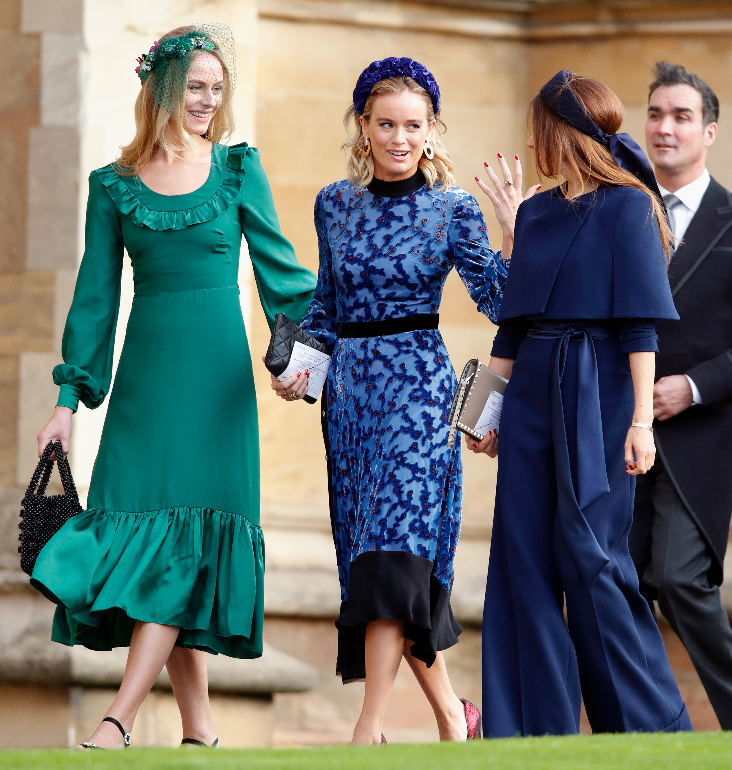Cressida Bonas attends the wedding of Princess Eugenie and Jack Brooksbank at St George's Chapel on October 12, 2018 in Windsor, England. | Source: Getty Images