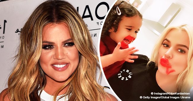 Khloé Kardashian has her makeup done by niece Dream