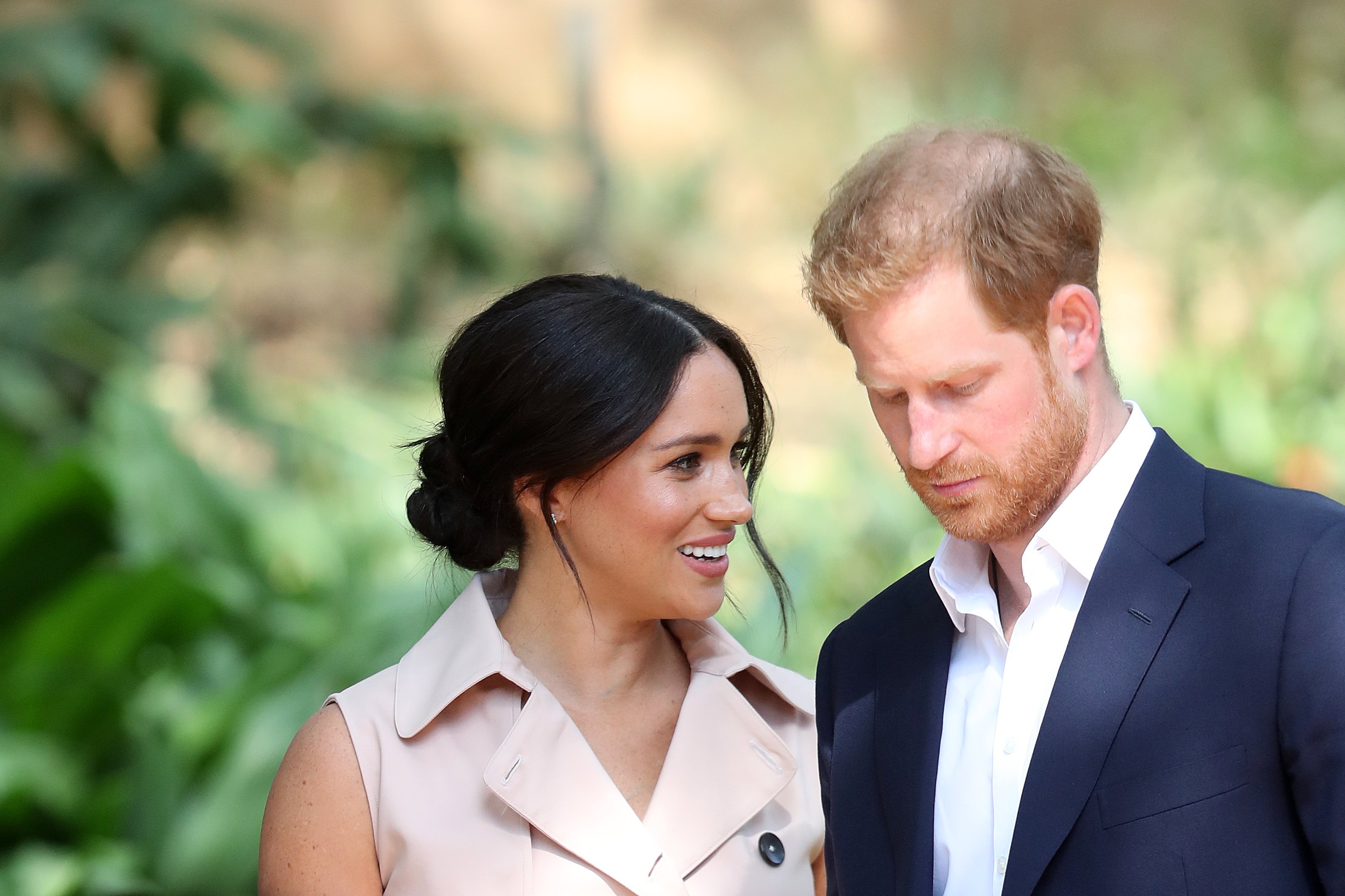 Prince Harry and Meghan Markle in Johannesburg, South Africa. | Source: Getty Images 