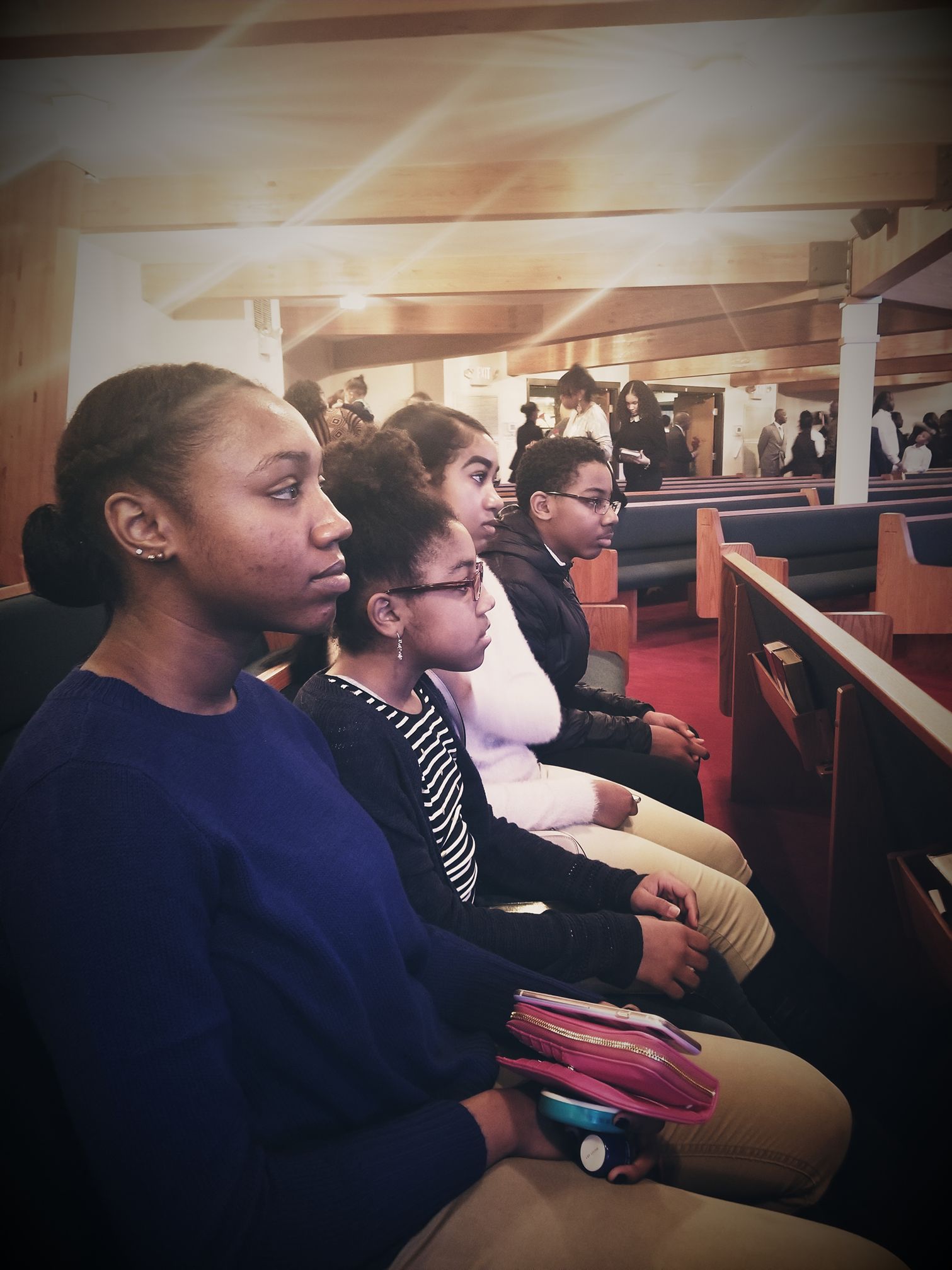Monica Morris's four children from a post dated February 11, 2018 | Source: Facebook/Monica Wilson Morris