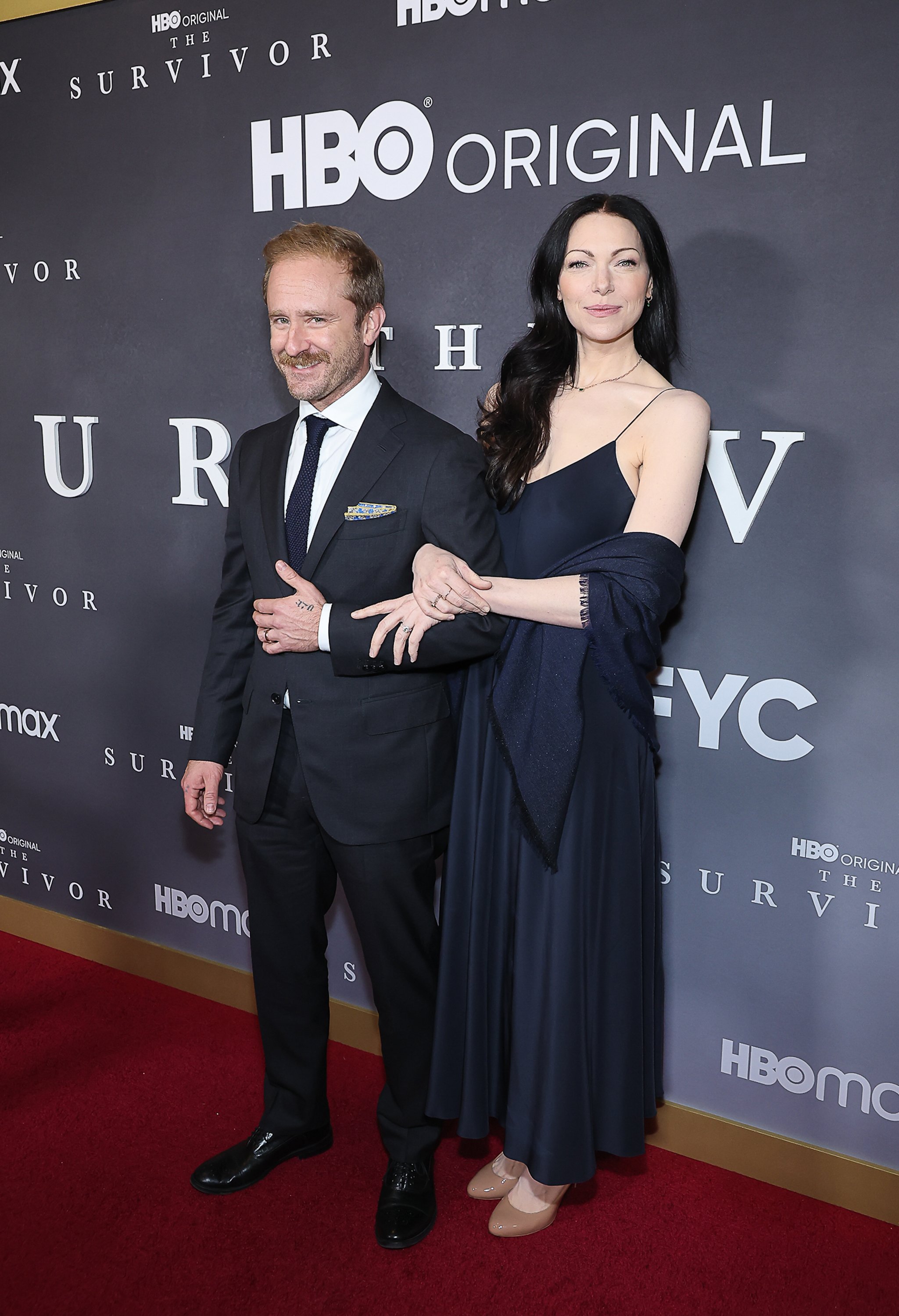 Ben Foster and Laura Prepon attends the HBO "The Survivor" New York Premiere at Temple Emanu-El in New York City | Source: Getty Images